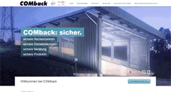 Desktop Screenshot of comback.de