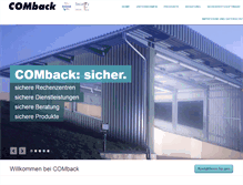 Tablet Screenshot of comback.de